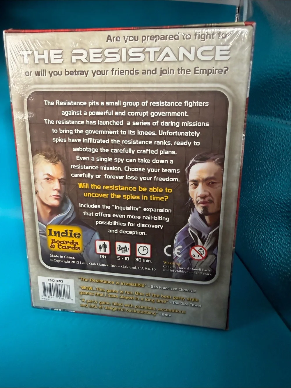 The Resistance social deduction board game - Indie Boards & Cards - NWT